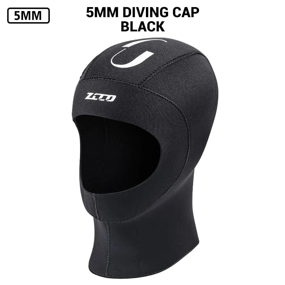 Windsurfing Gifts and Gear Wetsuit H51 5MM Black / XL Neoprene Cap for Windsurf for Cold Weather