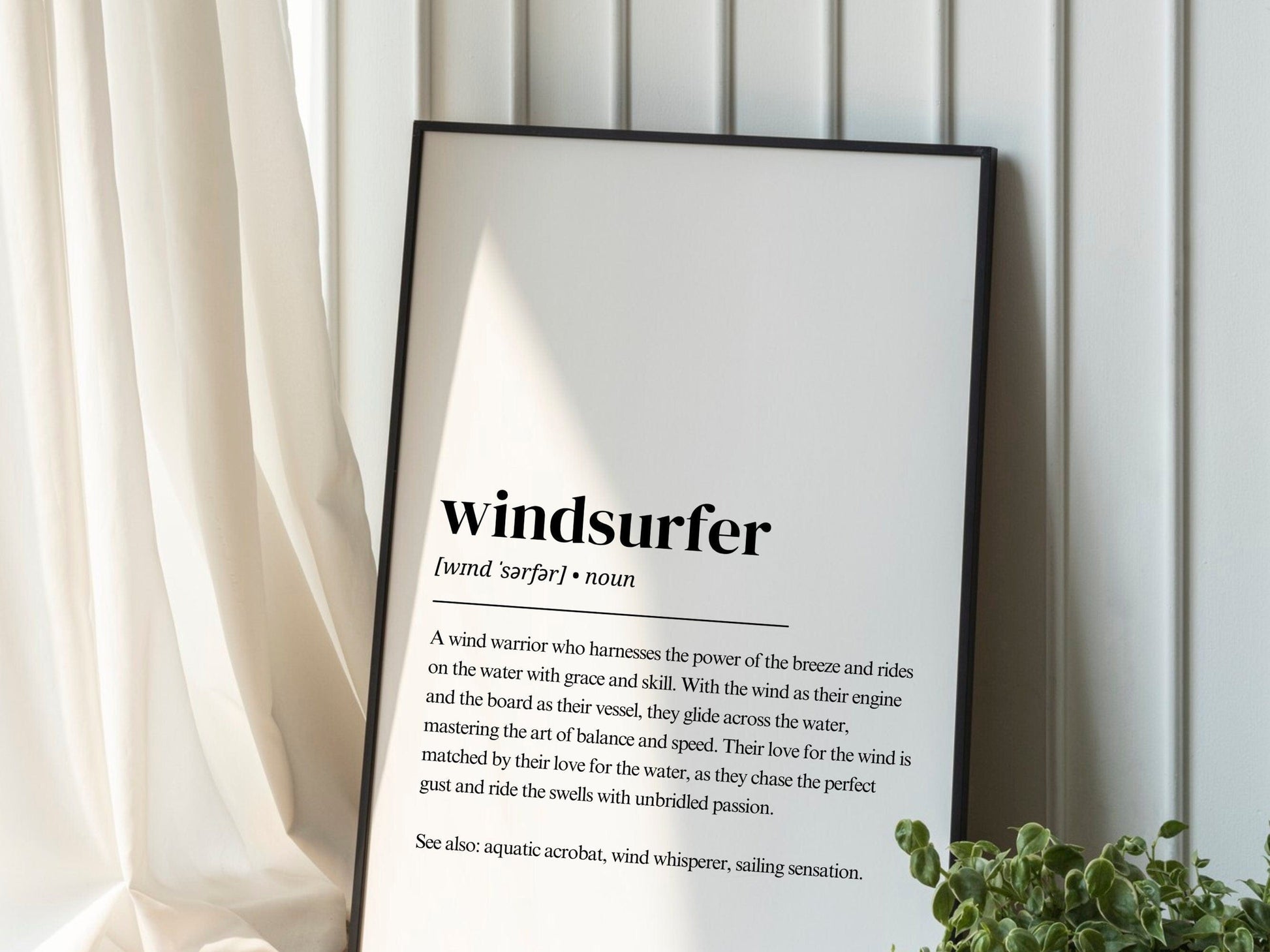 Windsurfing Gifts and Gear windsurfer definition | Windsurf digital print | Windsurf posters | windsurf gift | gift for windsurfer | windsurf wall art | digital download