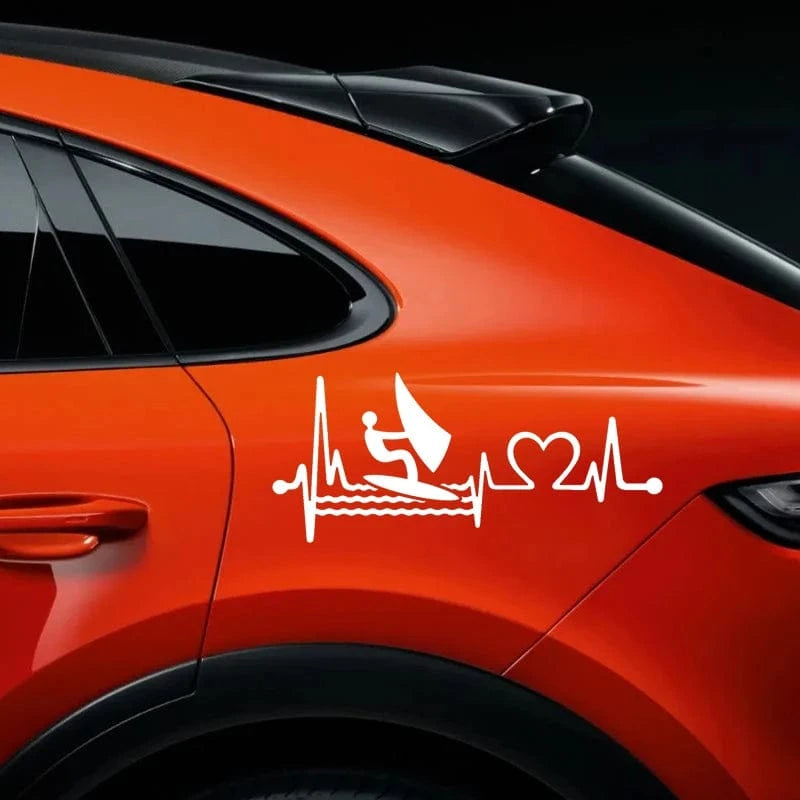 Windsurfing Gifts and Gear Windsurfing Die-Cut Vinyl Decal Car Sticker Waterproof Auto Decors on Car Body Bumper Rear Window Laptop Choose Size #S60273