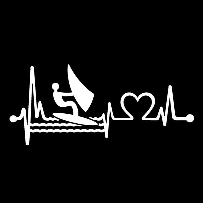 Windsurfing Gifts and Gear S60273 White / 25x11 cm Windsurfing Die-Cut Vinyl Decal Car Sticker Waterproof Auto Decors on Car Body Bumper Rear Window Laptop Choose Size #S60273