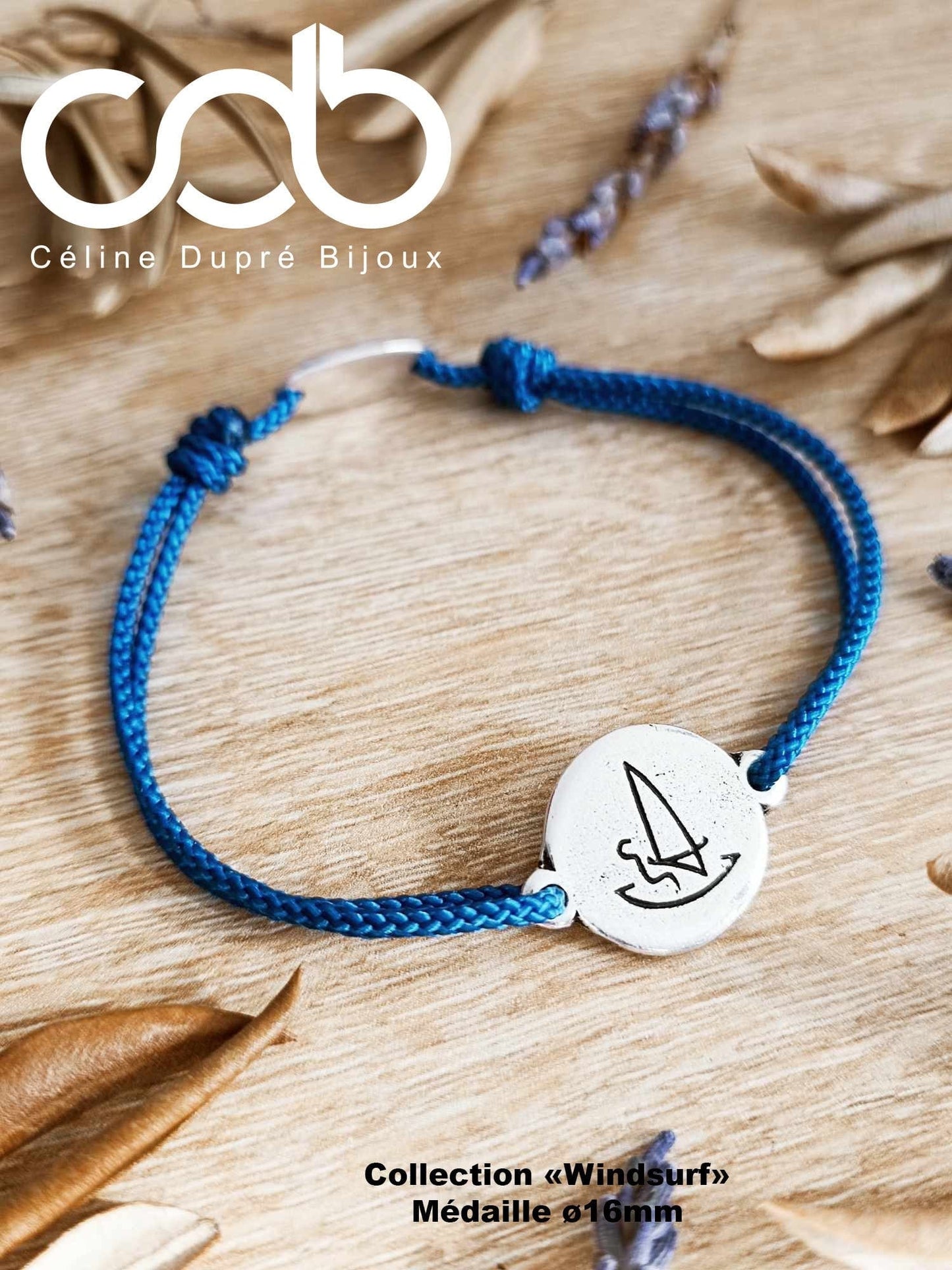 Windsurfing Gifts and Gear Windsurfing / Windsurfing bracelet - 925 silver finish white iron - ø16mm